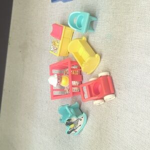 Vtg Fisher Price Little People Play Family nursery set #761